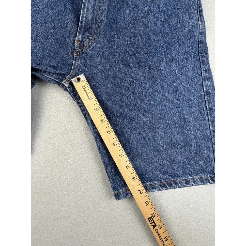 Levi's 505 Mens Denim Jean Shorts W33 Medium Stonewash Blue Regular Fit Cotton